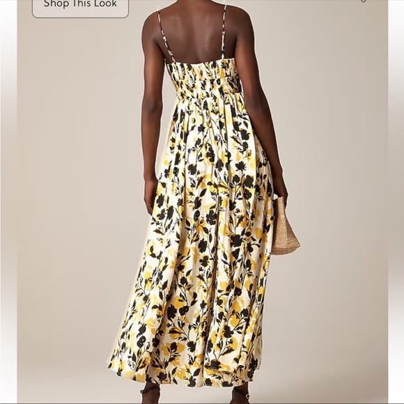 J.Crew Collection ruched maxi dress in luster georgette, size 2 - Picture 2 of 7